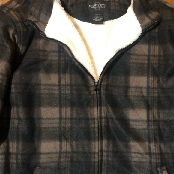 Gioberti Men’s Large Plaid Fleece Sherpa Lined Jacket - Picture 2 of 6